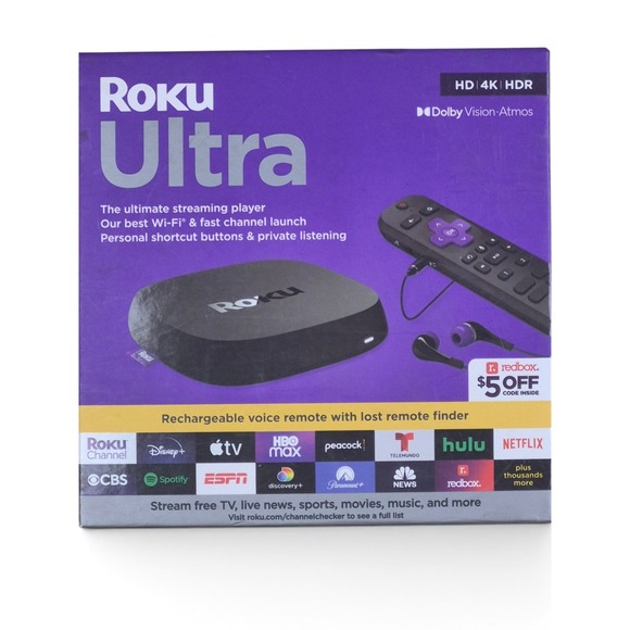 Roku Other - Roku Ultra Streaming Player Unisex OS Black New 4K HDR Dolby Vision 4802RW